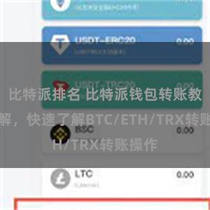 比特派排名 比特派钱包转账教程详解，快速了解BTC/ETH/TRX转账操作