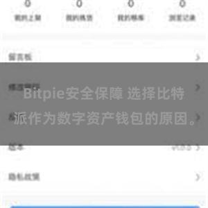 Bitpie安全保障 选择比特派作为数字资产钱包的原因。