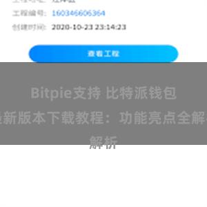 Bitpie支持 比特派钱包最新版本下载教程：功能亮点全解析