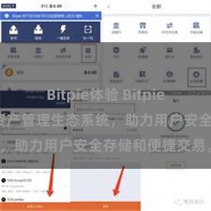 Bitpie体验 Bitpie钱包：打造数字资产管理生态系统，助力用户安全存储和便捷交易。