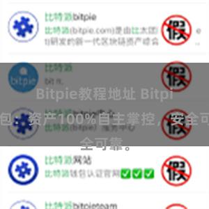 Bitpie教程地址 Bitpie钱包：资产100%自主掌控，安全可靠。