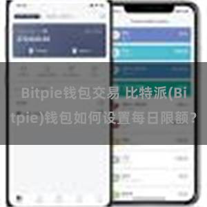 Bitpie钱包交易 比特派(Bitpie)钱包如何设置每日限额？